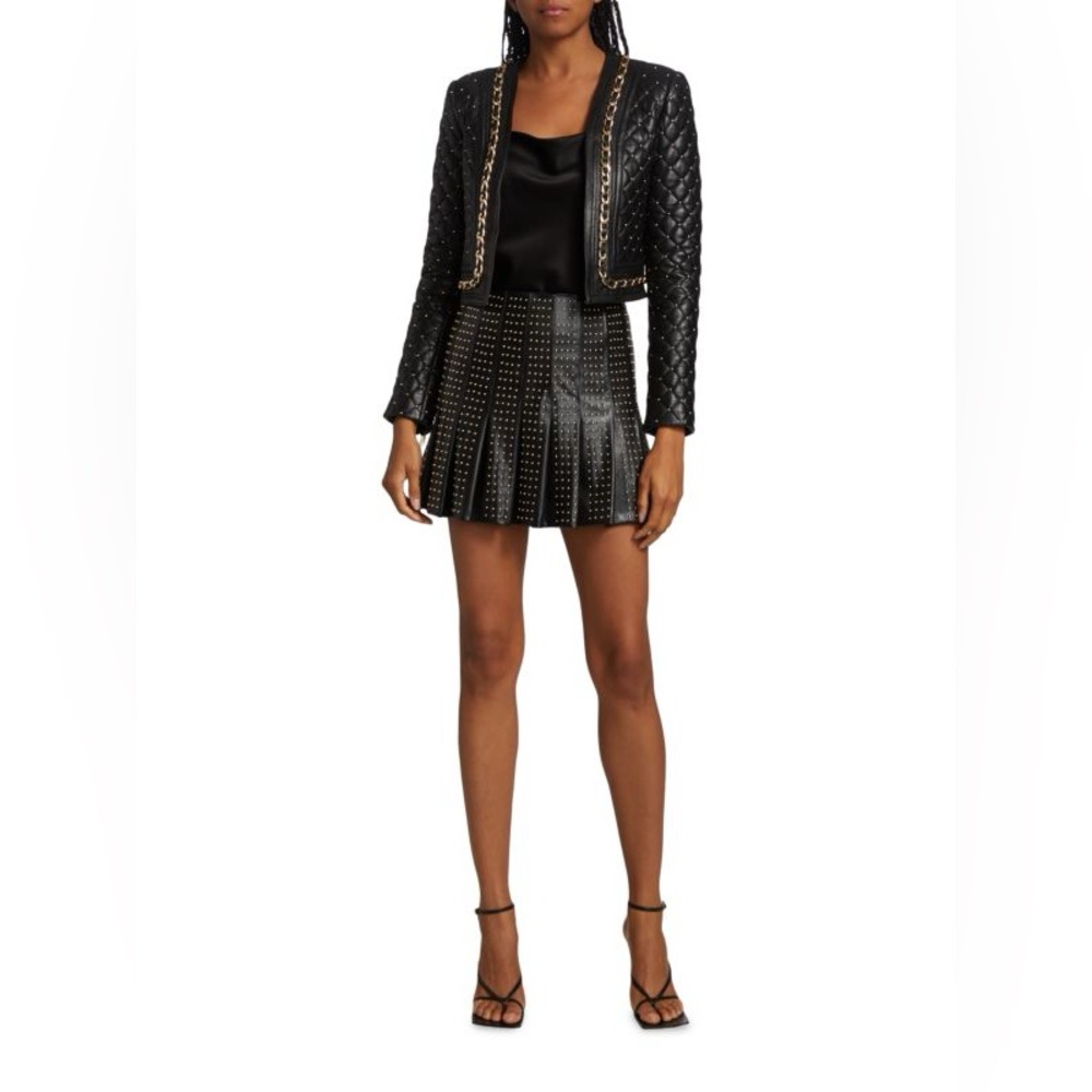 ALICE + OLIVIA
Carter Vegan Leather Miniskirt
